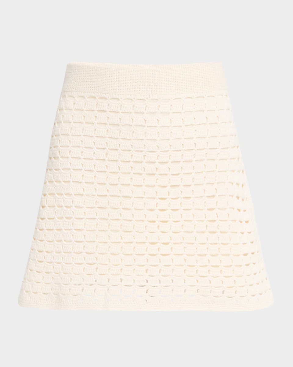 Ava A-Line Crochet Mini Skirt